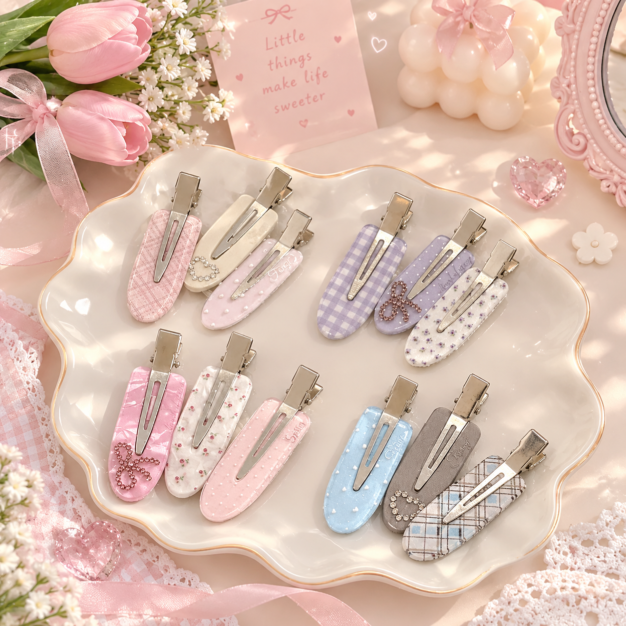 Cute Hairclips Set